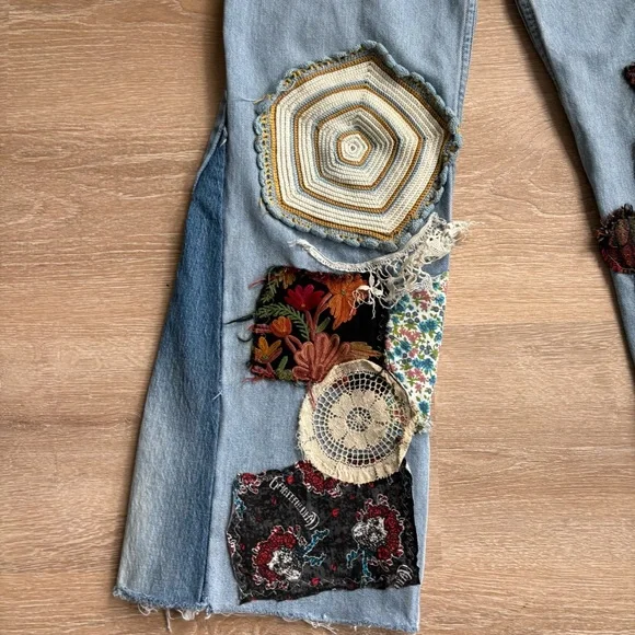 Levi’s 550 Patchwork Hippie Jeans